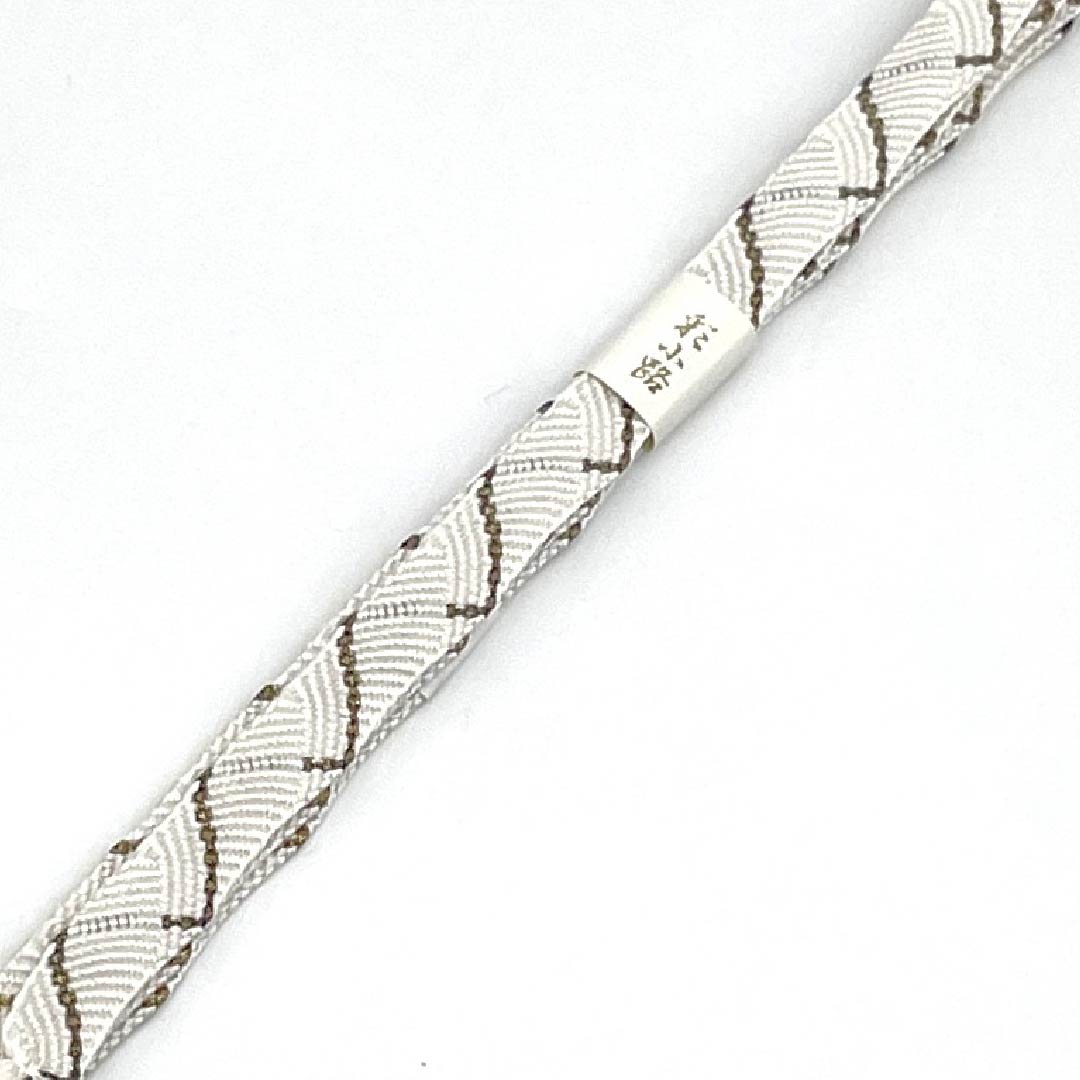 （新古品） 帯締め・帯揚げセット 正絹 留袖用 露芝 結婚式 披露宴 長さ約156cm 幅約1.5cm フォーマル Sランク 白系 1141000062311