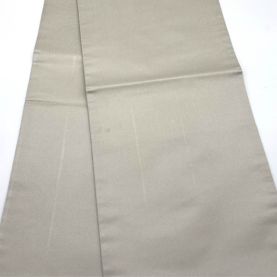 袋帯 薄鼠色（うすねずいろ） 幾何学模様 加納幸 帯丈432cm 正絹 Aランク ポイント柄 フォーマル グレー系 1123006803322