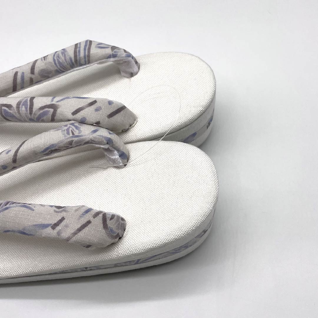 (New) Zori Sandals, Linen, NEW Rank, Summer Zori, Linen Zori, Made in Japan, For Summer, Length 24cm, L Size, White, 1122001581411