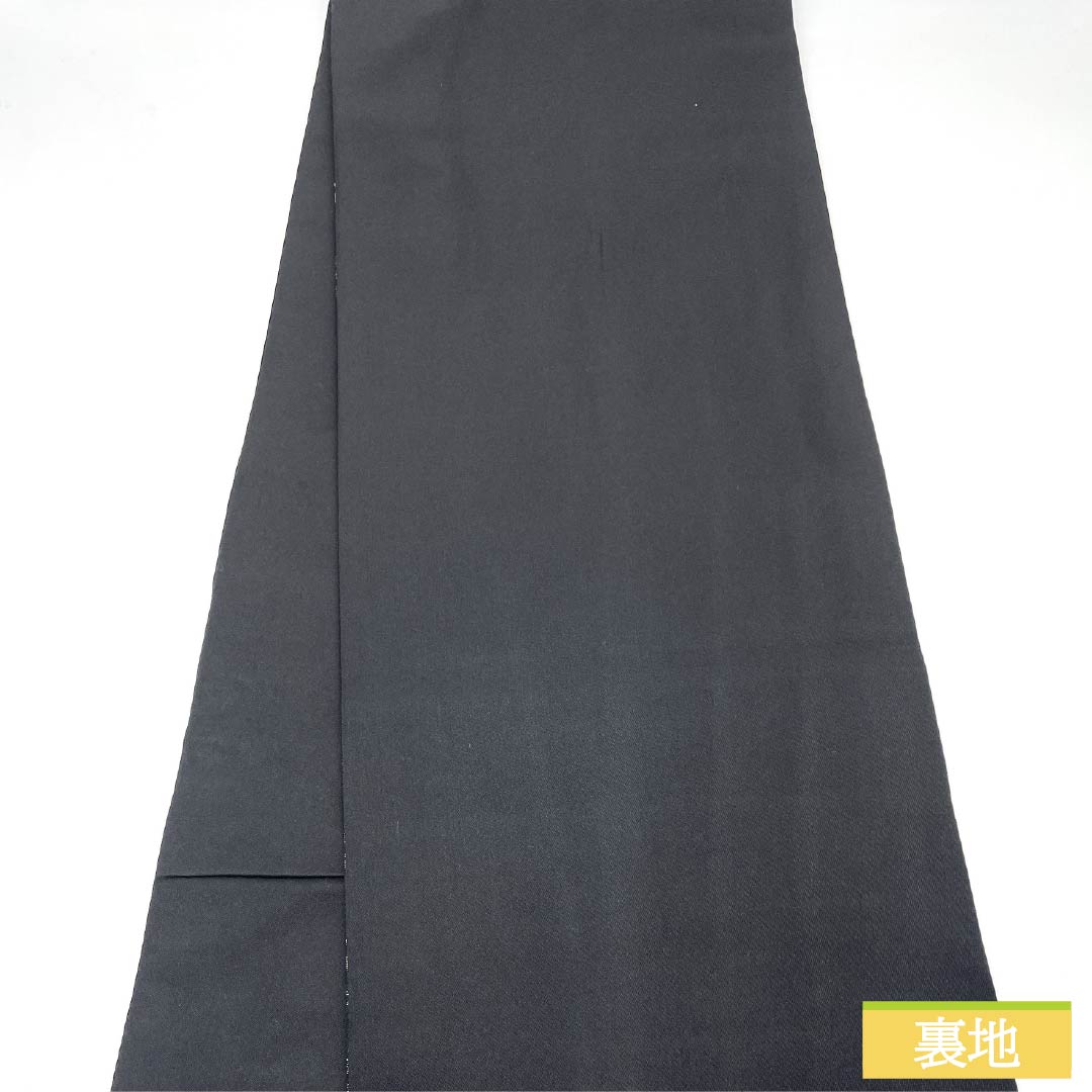 袋帯 正絹 天神からくさ 帯丈436cm Sランク 六通 カジュアル 黒系 1123012742310