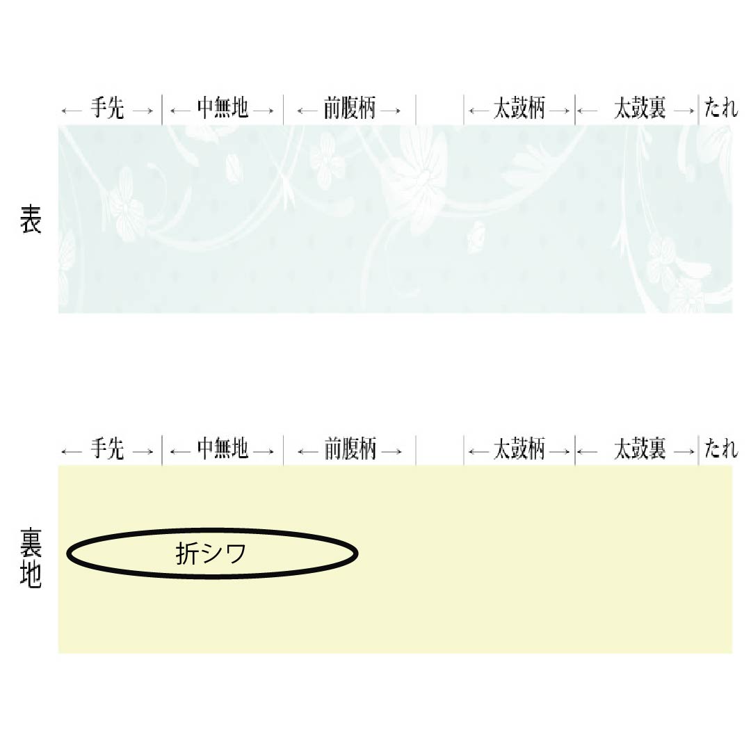 半幅帯 ポリエステル Sランク 小麦色（こむぎいろ） 枯野色（かれのいろ） 格子模様 広幅 リバーシブル 帯丈358cm 黄系 1125005552323