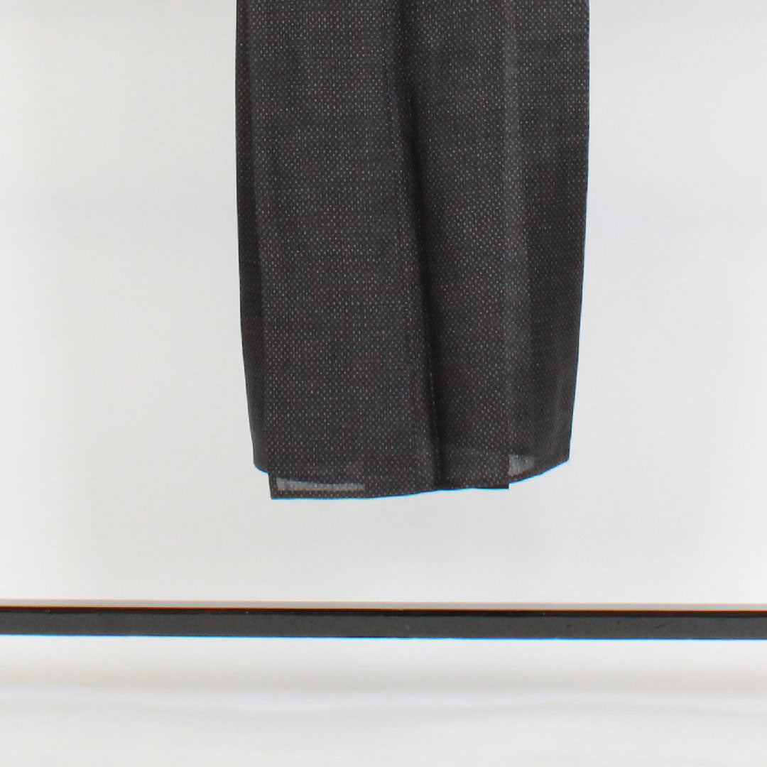 Men's, Length 142cm, Sleeve length 66cm, Important Intangible Cultural Property, Mosquito Kasuri, Miyako Jofu, Linen, S Rank, Single Layer, Black, 1119000172410