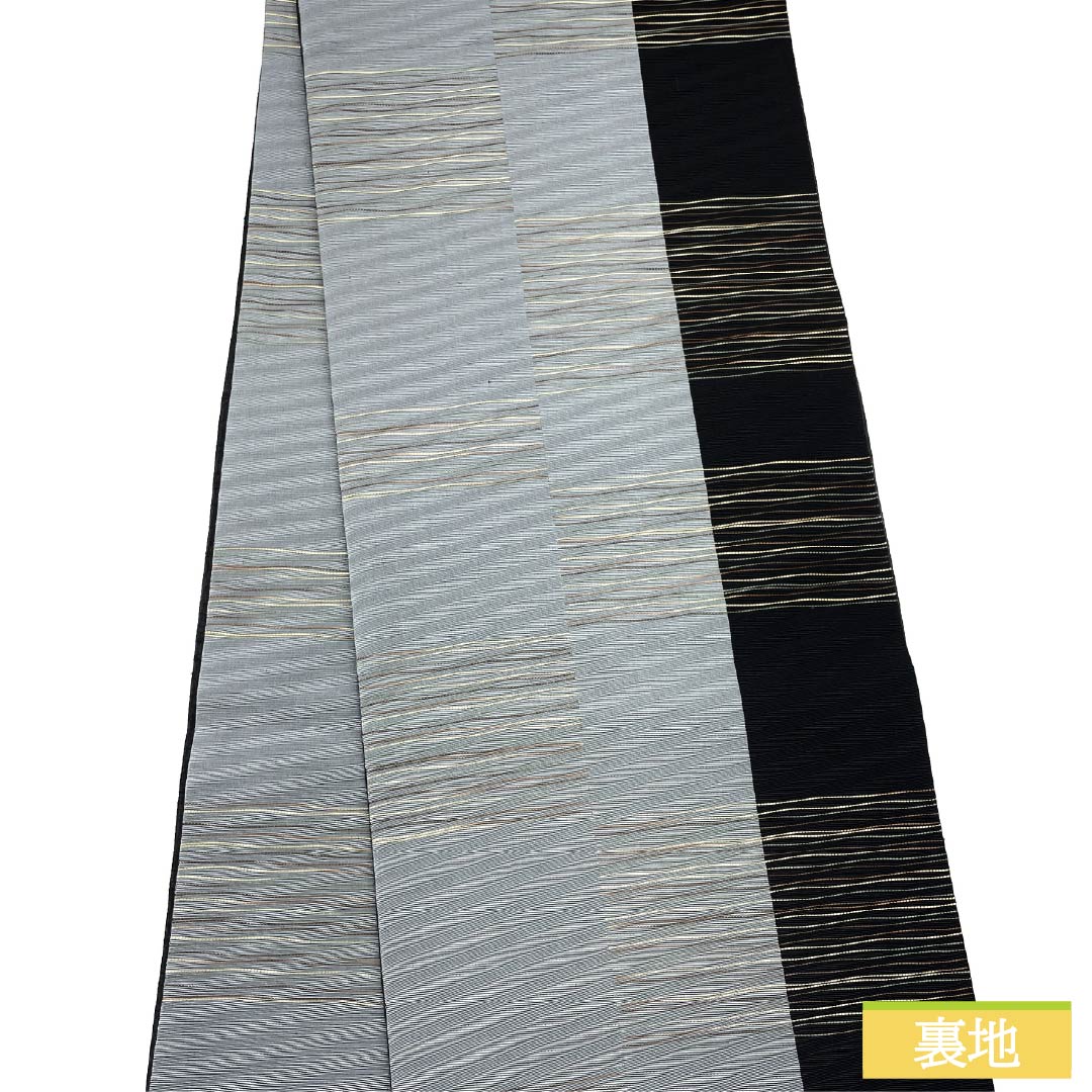 リサイクル着物】袋帯 正絹 Sランク 野菜 市松 リバーシブル 京