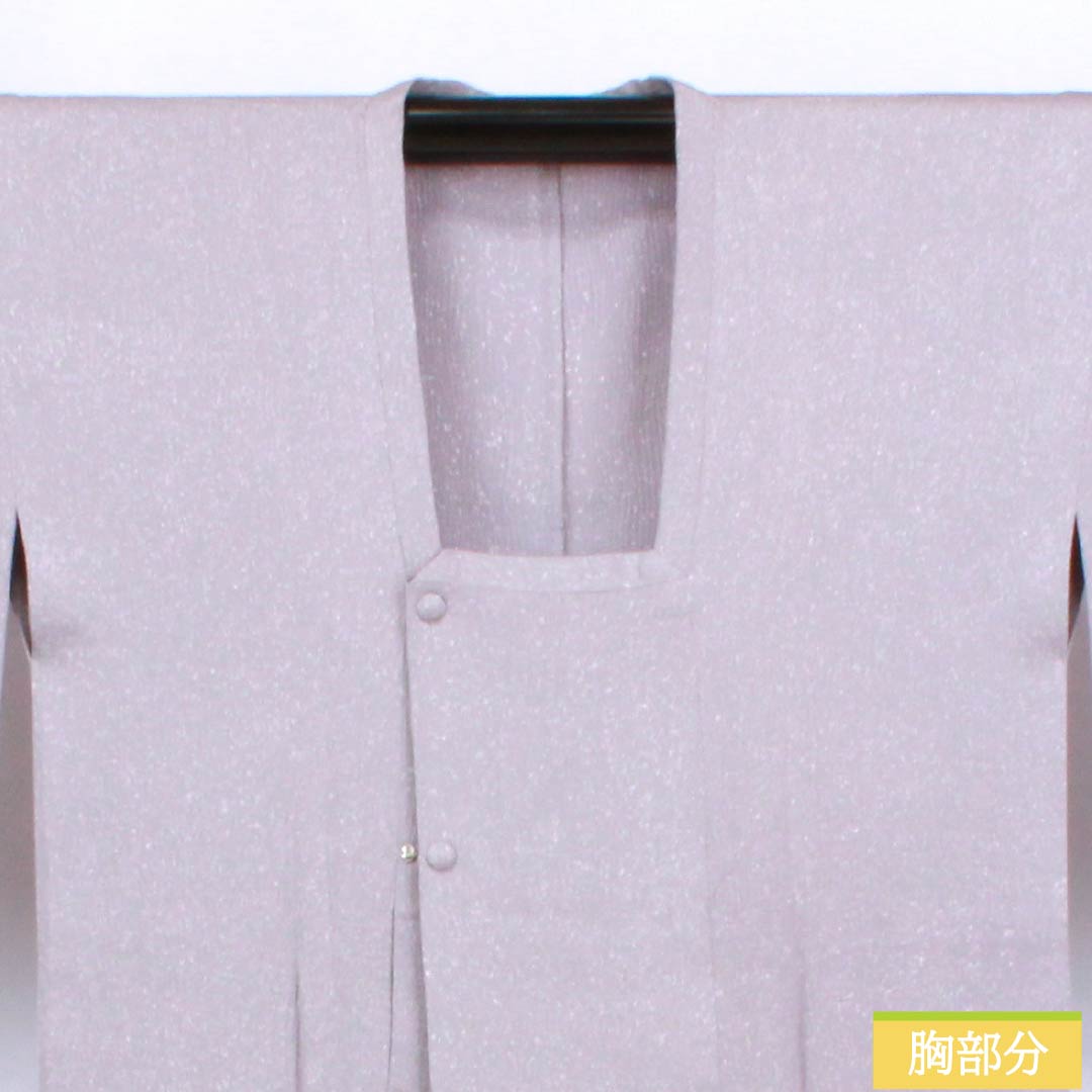 道行コート 正絹 Sランク 身丈92.5cm 裄丈65.5cm 浅滅紫色（あさきけしむらさきいろ） 作家物 ろうけつタタキ染 単衣 紫系 1117001402920