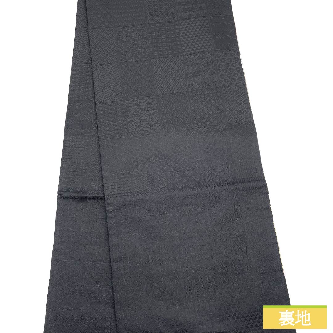 袋帯 正絹 Sランク 吉祥三十三宝 本金糸 古典柄 七宝 綾紗型 帯丈450cm 六通 セミフォーマル グラデーション系 1123015982499