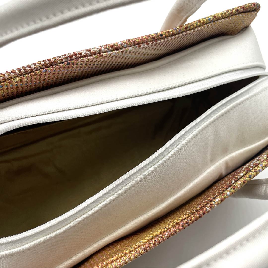 （新古品）和装バッグ セミフォーマル NEWランク 三軸組織 西陣織 利休バッグ グラデーション系 113900093199