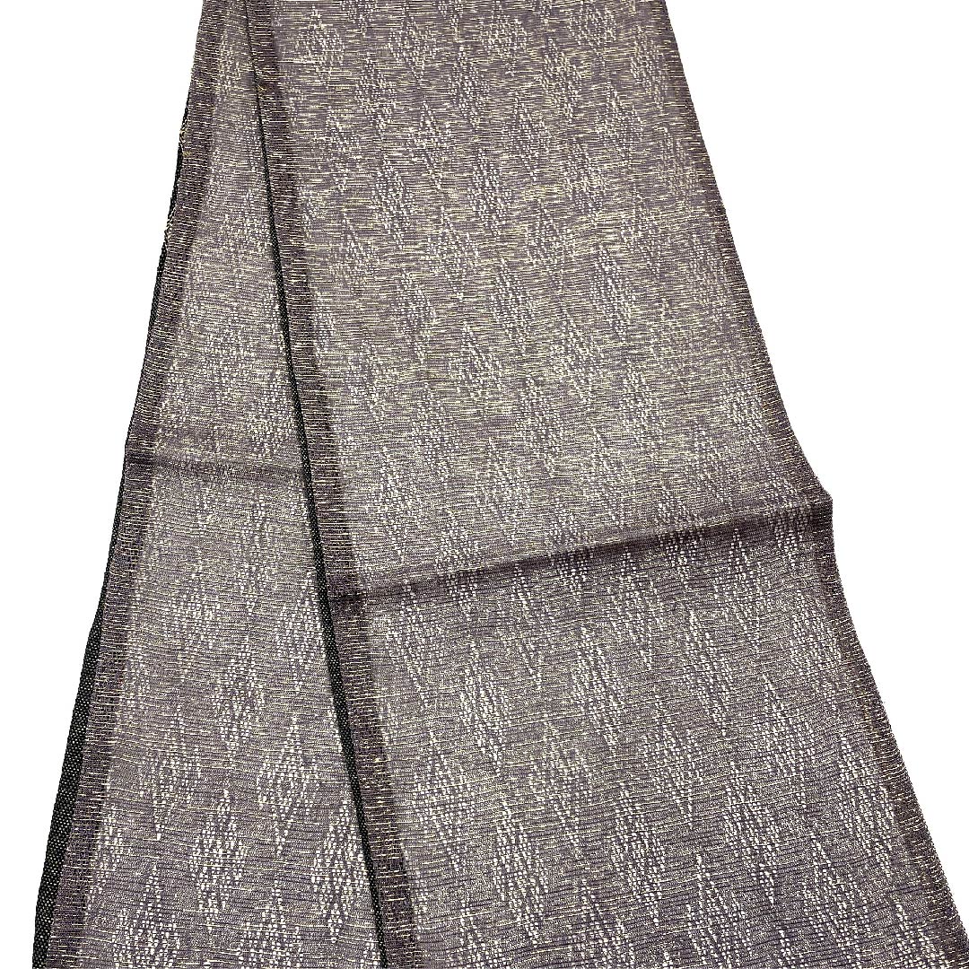 袋帯 組織り 幾何学模様 ひなや謹製 帯丈447cm 正絹 Sランク 全通 カジュアル グラデーション系 1123005622399