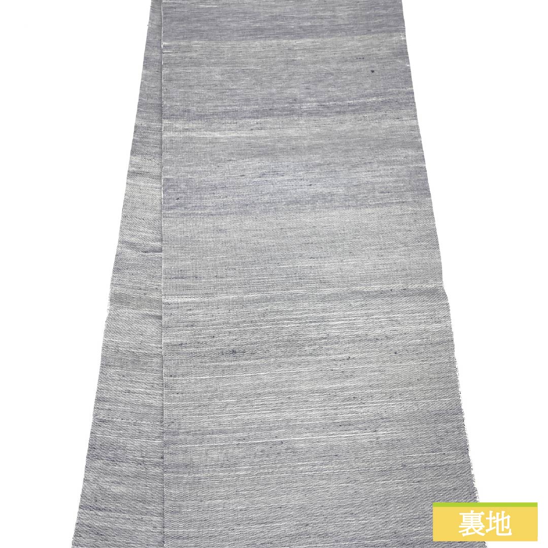 袋帯 正絹 櫛織 葉模様 帯丈442cm Sランク ポイント柄 カジュアル グラデーション系 1123013822399