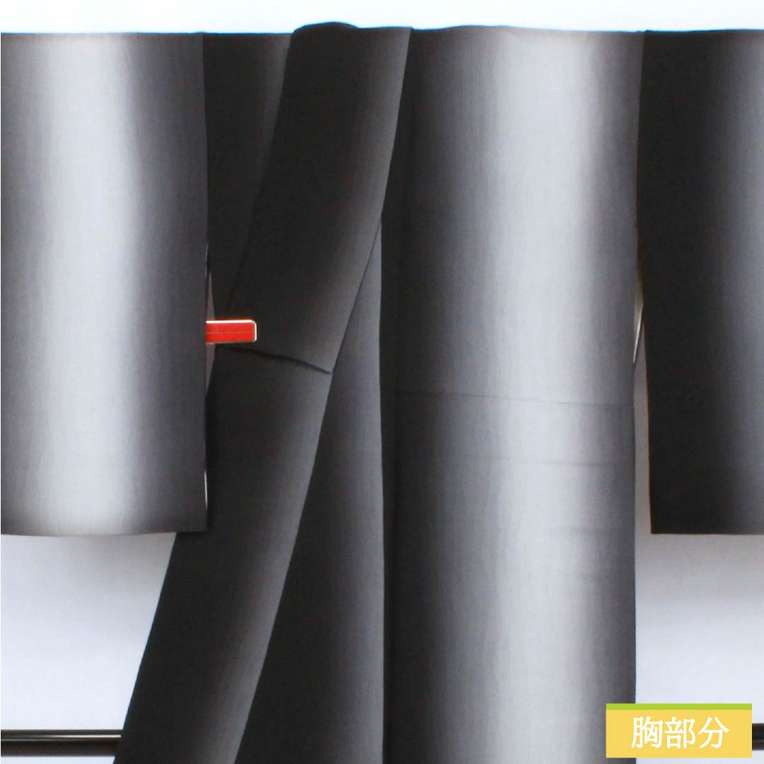 小紋 正絹 Aランク 身丈149cm 裄丈64cm 袷 縦ぼかし シルクガード モノトーン 1115007233127