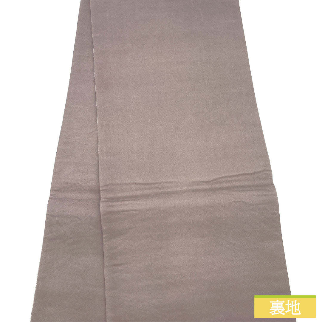 袋帯 正絹 Aランク 薄墨色（うすずみいろ） 唐織 鳳凰 観世錦 スーパー鈴ガード 帯丈434cm 六通 セミフォーマル グレー系 1123016453322