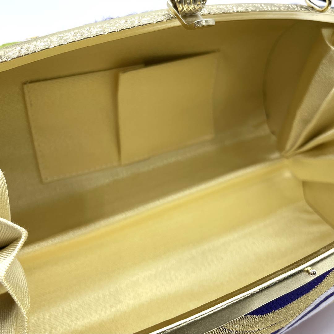 和装バック フォーマル 黒色（くろいろ） 振袖用 古典柄 花柄 黒系 Sランク 113900046210