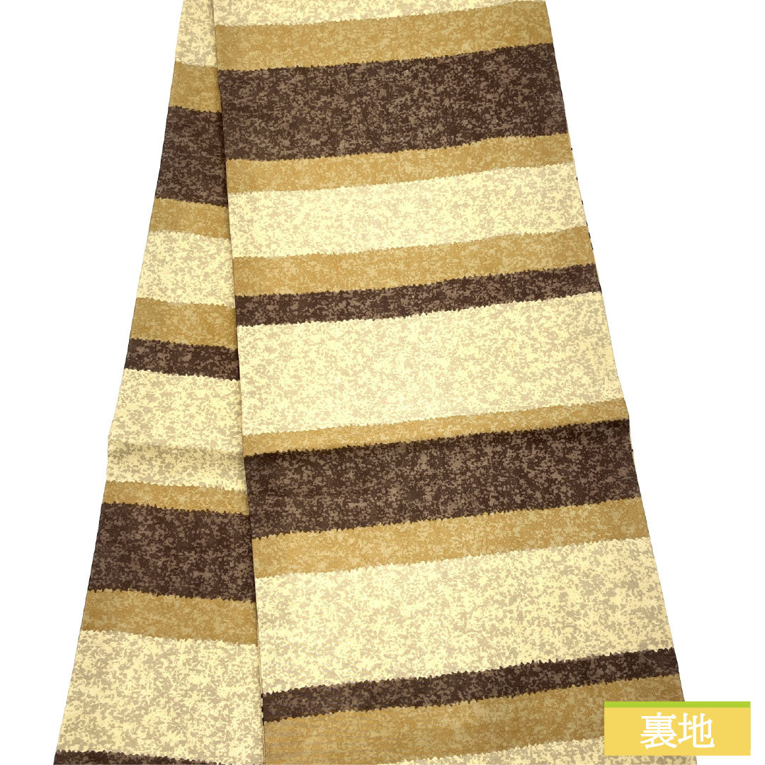 袋帯　リバーシブル　雰囲気の違う裏表　全通柄　正絹 リバーシブル-両面使用」 両面全通柄 振袖に最適 正絹 袋帯