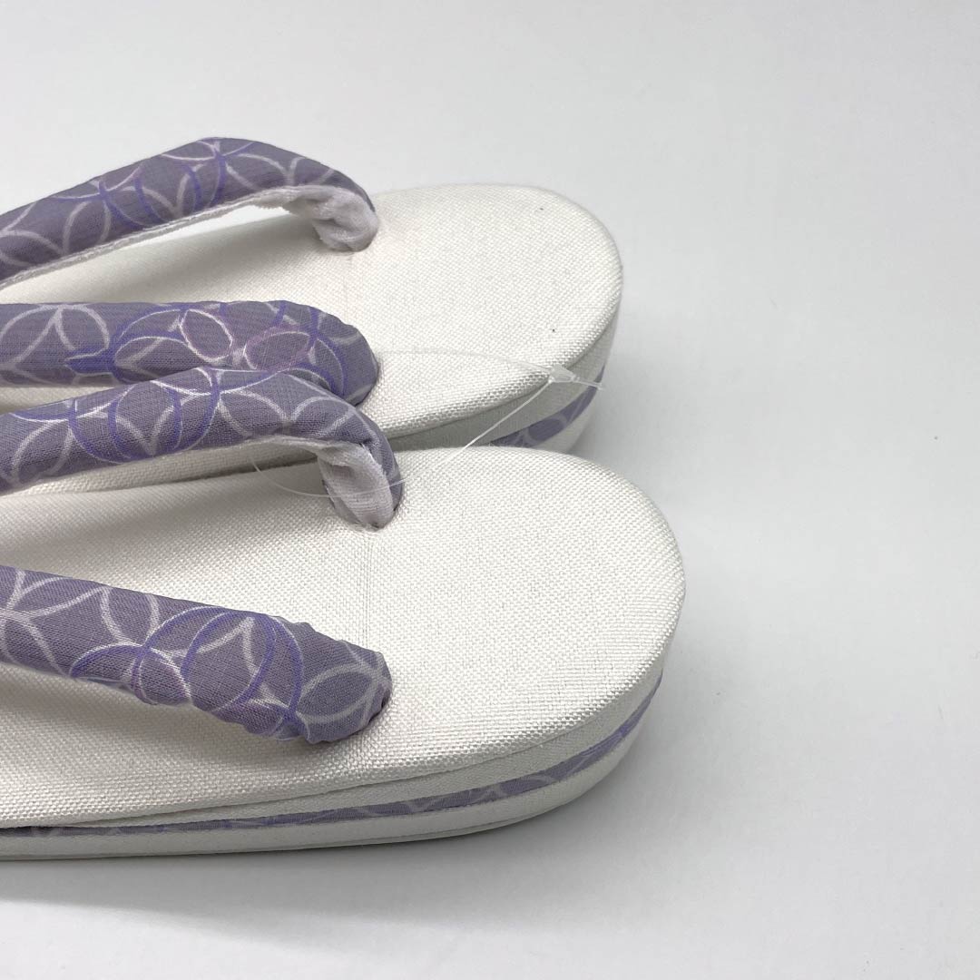 （新品）草履 亜麻 NEWランク 夏草履 亜麻草履 日本製 夏用 長さ24cm Lサイズ 白系 1122001711411