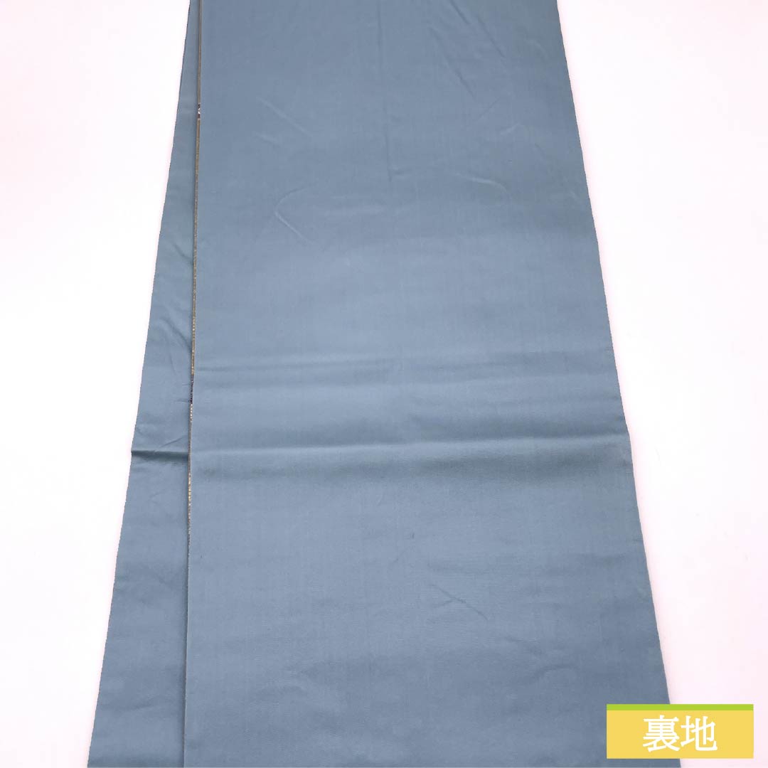 袋帯 正絹 留袖用 引箔 秋風の音 蝶 笛 帯丈446cm Sランク 六通 フォーマル グラデーション系 1123013892399