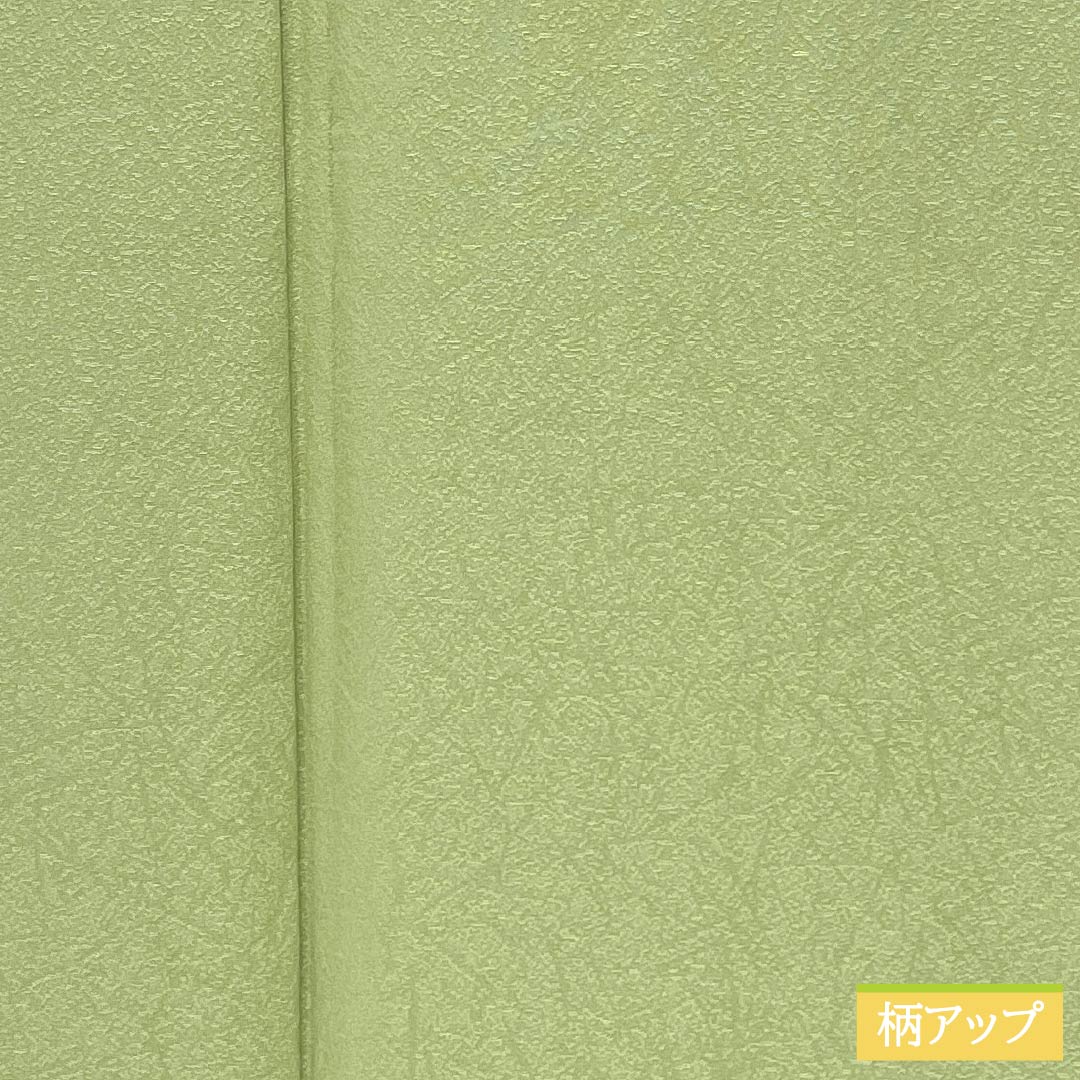 色無地 正絹 Sランク 身丈168cm 裄丈71cm 浅藍色（あさきあいいろ） 一つ紋 片喰 カラー胴裏 袷 緑系 1114002832519