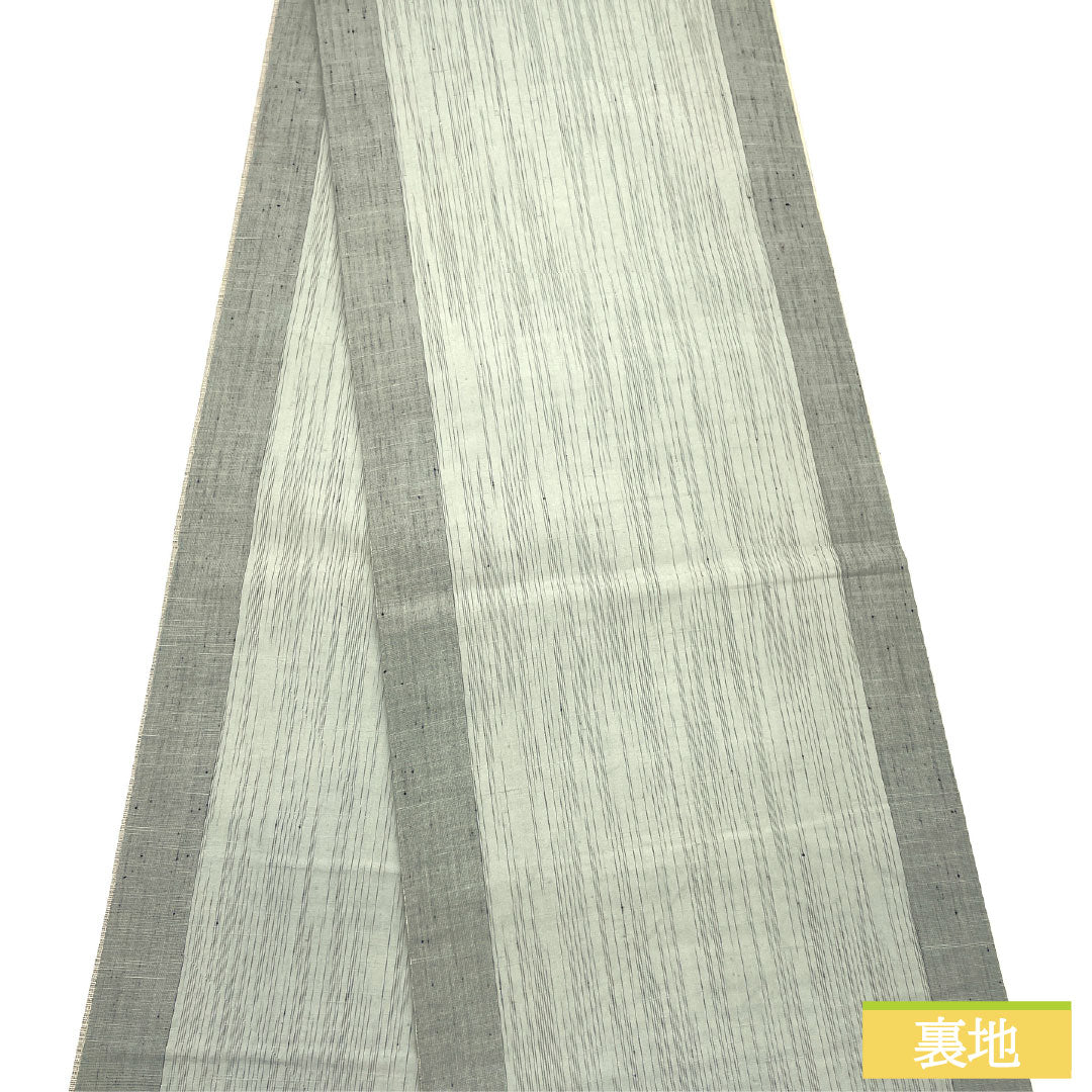 袋帯 正絹 Sランク 抽象花 紬地 帯丈442cm 全通 カジュアル クリーム系 1123016612315