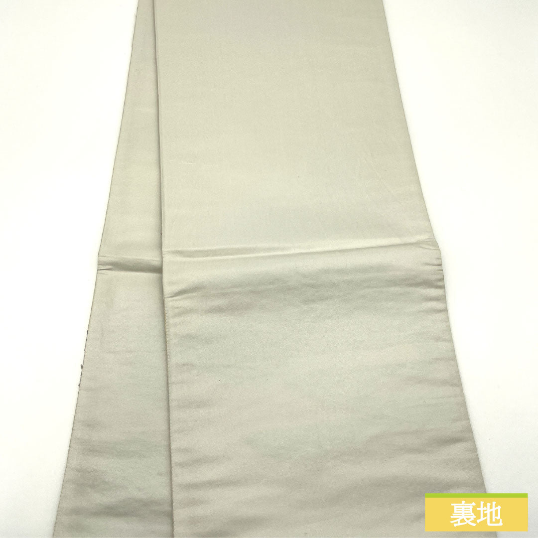 袋帯 正絹 Aランク 風景模様 西陣織 留袖用 帯丈436cm 六通 フォーマル 金系 1123016603321