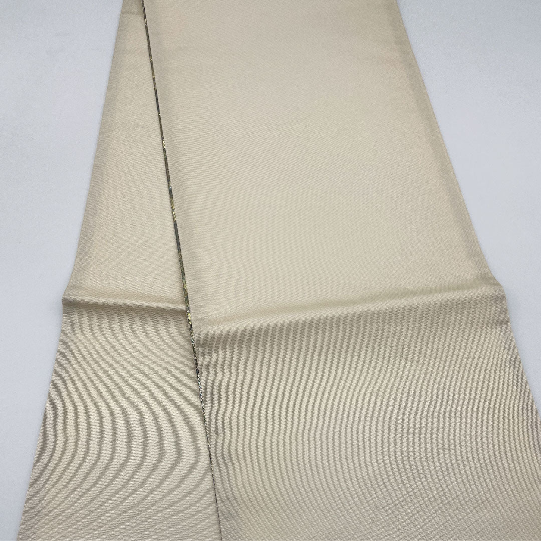 袋帯 金色 幾何学模様 帯丈434cm 正絹 Sランク 六通 フォーマル 金系 1123005242321