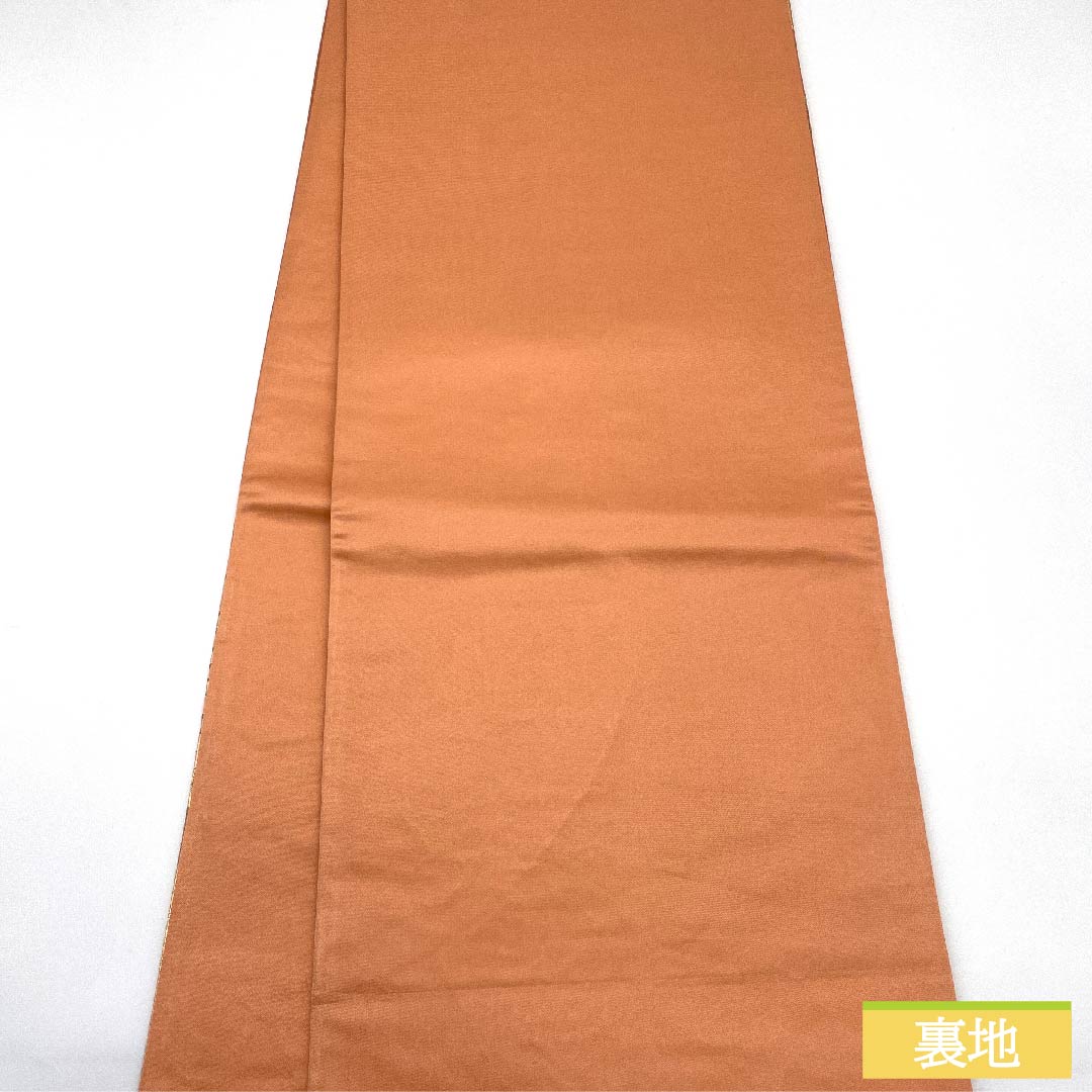 袋帯 正絹 鴇糸（ときいろ） 車輪 蝶 松竹梅 立湧 帯丈430cm Sランク 六通 フォーマル ピンク系 1123011762313