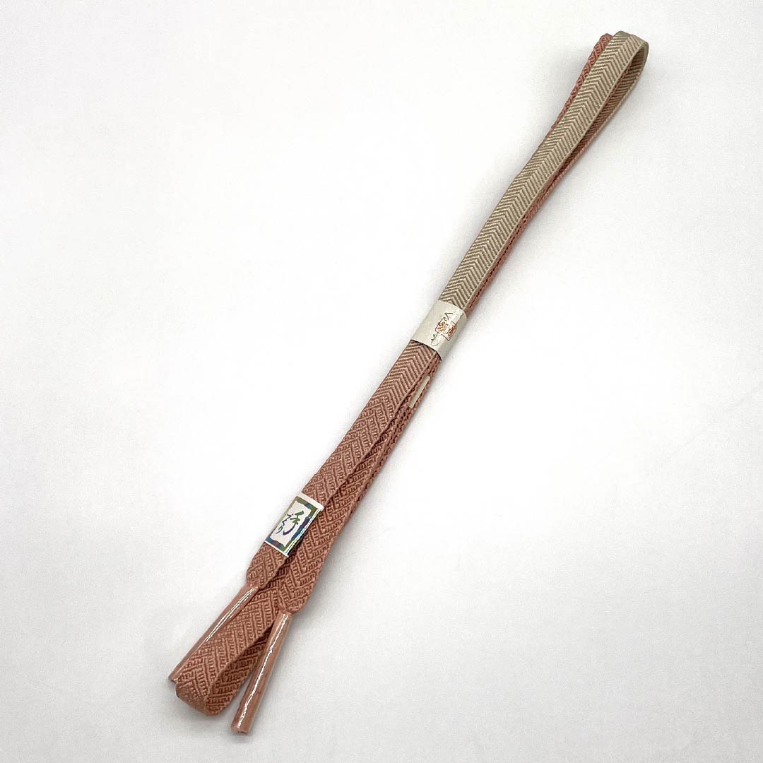 （新古品） 帯締め・帯揚げセット 正絹 NEWランク 浅紅色（あさべにいろ） 青白磁色（せいはくじいろ） 花柄 東雲色（しののめいろ） 長さ約167cm 幅約1.7cm フォーマル ピンク系 1141000251313