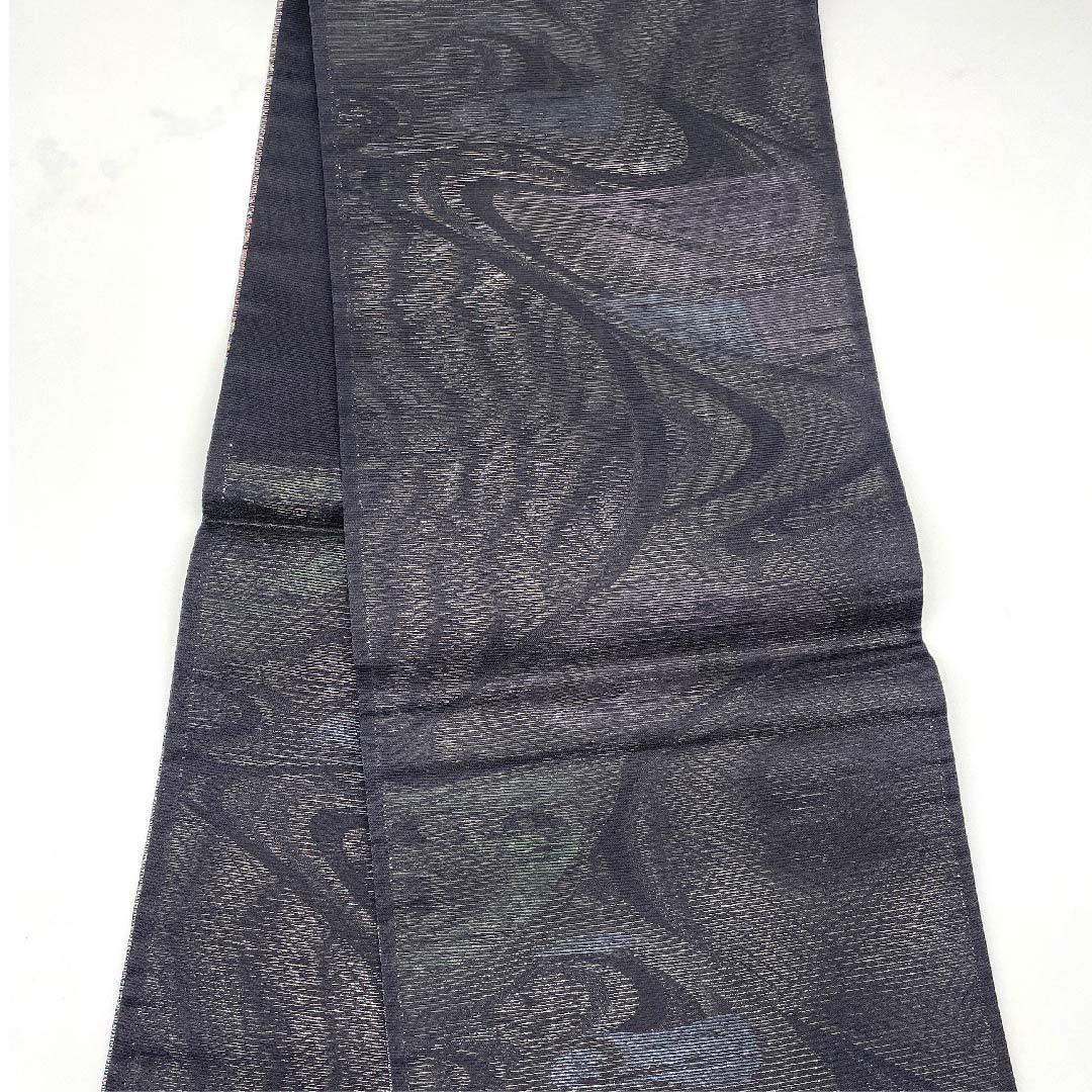 Fukuro Obi, Summer Obi, Abstract Pattern, Summer Obi, Length 430cm, Pure Silk, S Rank, Six-pass, Semi-formal, Gradient, 1123008532399