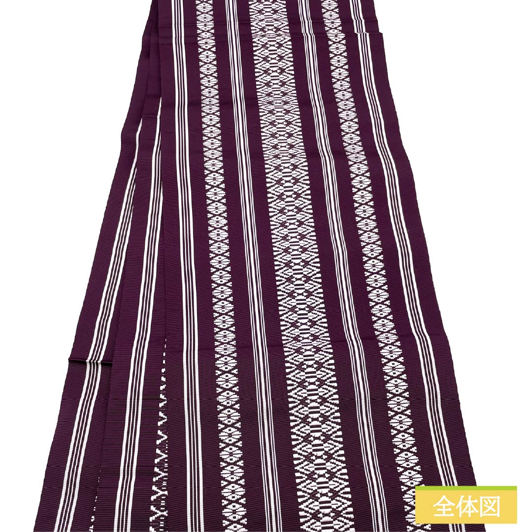 名古屋帯　紫根　正絹 名古屋帯]紫根染め 白鷹 紫草絞り染め 九寸帯 正絹 日本製(商品番号