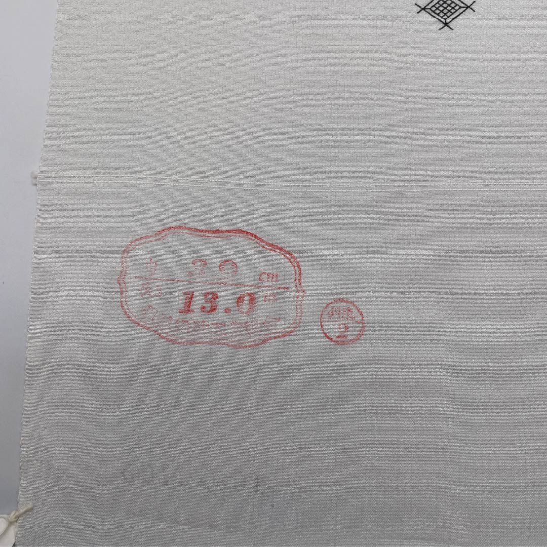 反物 小紋 正絹 秘色（ひそく） 丹後ちりめん 北斎模様 万字菱 NEWランク 緑系 1130001151919