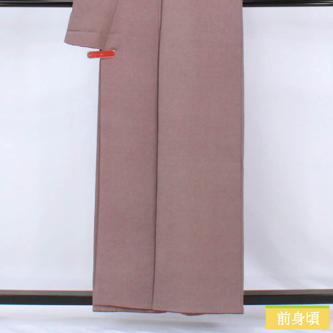 リサイクル着物】小紋 正絹 Aランク 身丈157cm 裄丈64cm 袷 小豆鼠色