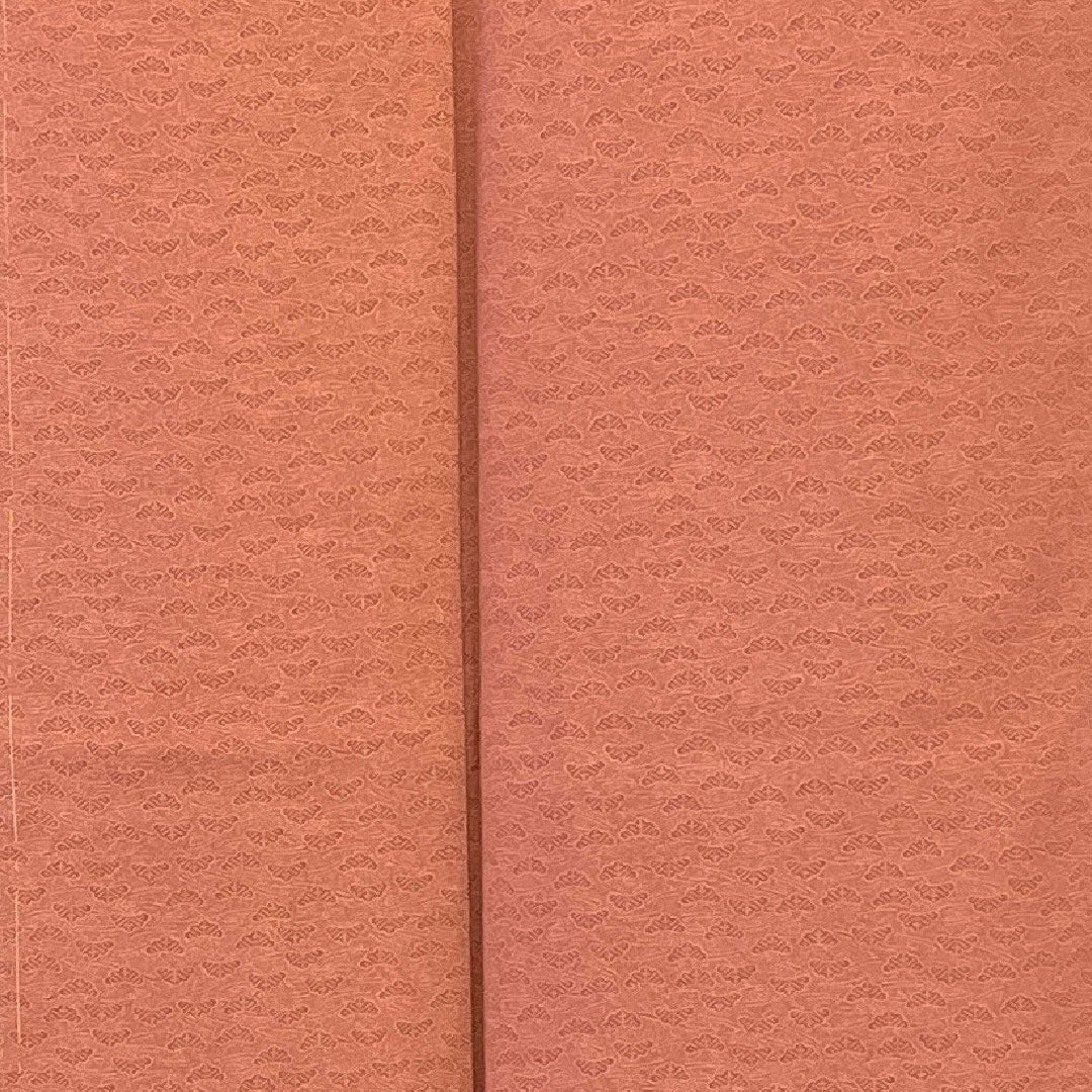 小紋 身丈157cm 裄丈63cm 袷  江戸小紋 松柄 草木染  正絹 Aランク ピンク系 1115000683313