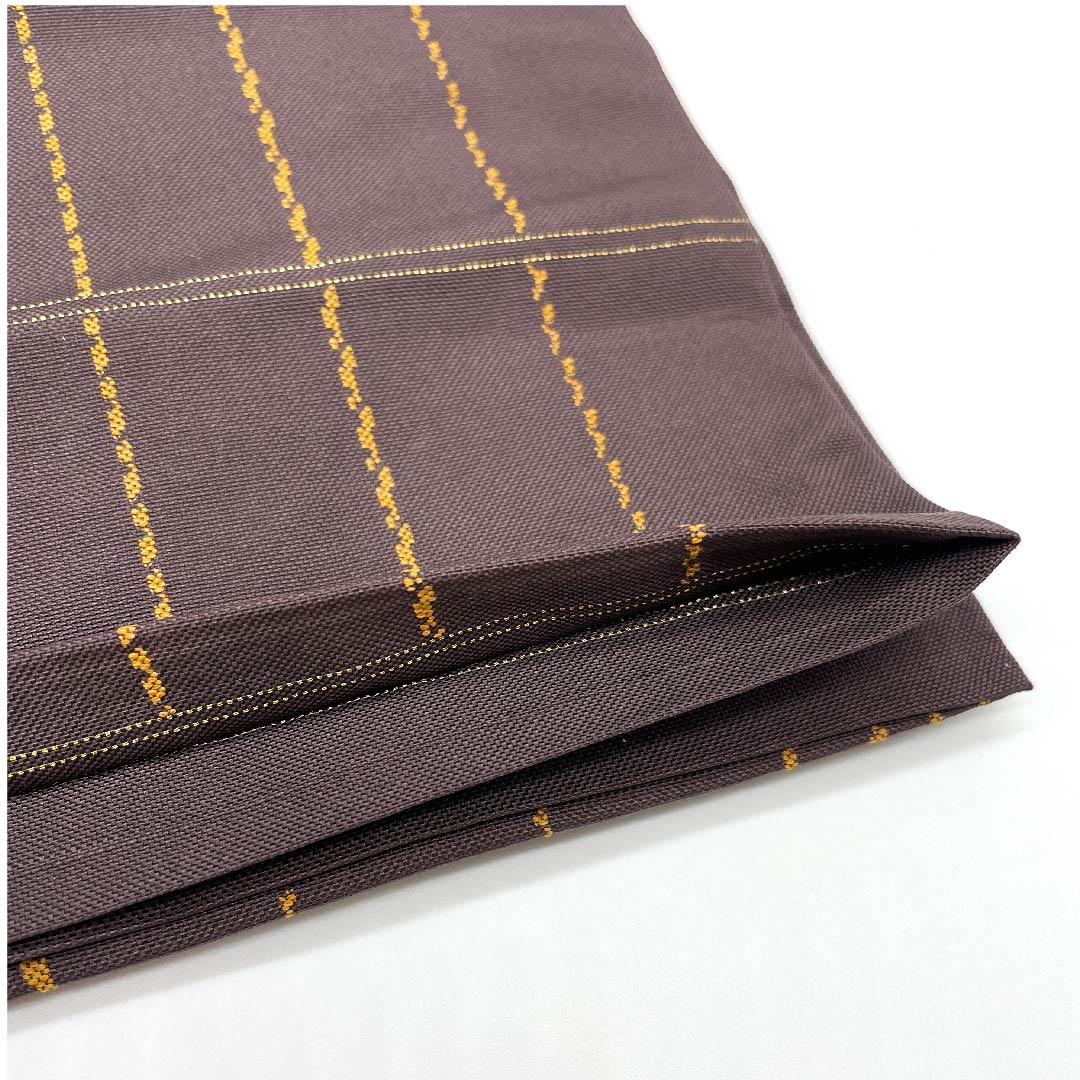 袋帯 阿仙茶色（あせんちゃいろ） 抽象模様 帯丈420cm 正絹 Aランク ポイント柄 カジュアル 茶系 1123005963314