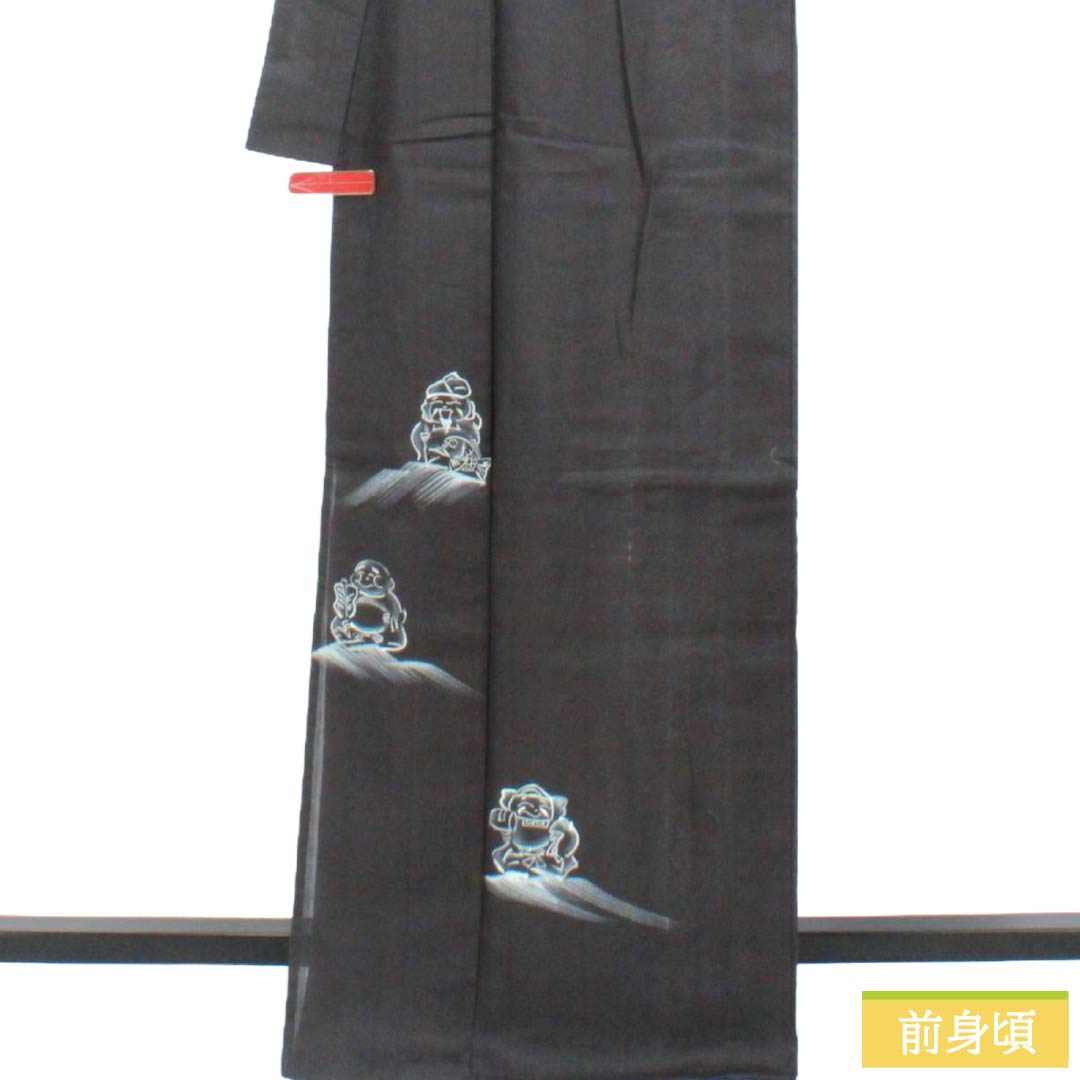 リサイクル着物】夏物 正絹 訪問着 Sランク 身丈167cm 裄丈68cm 付下げ