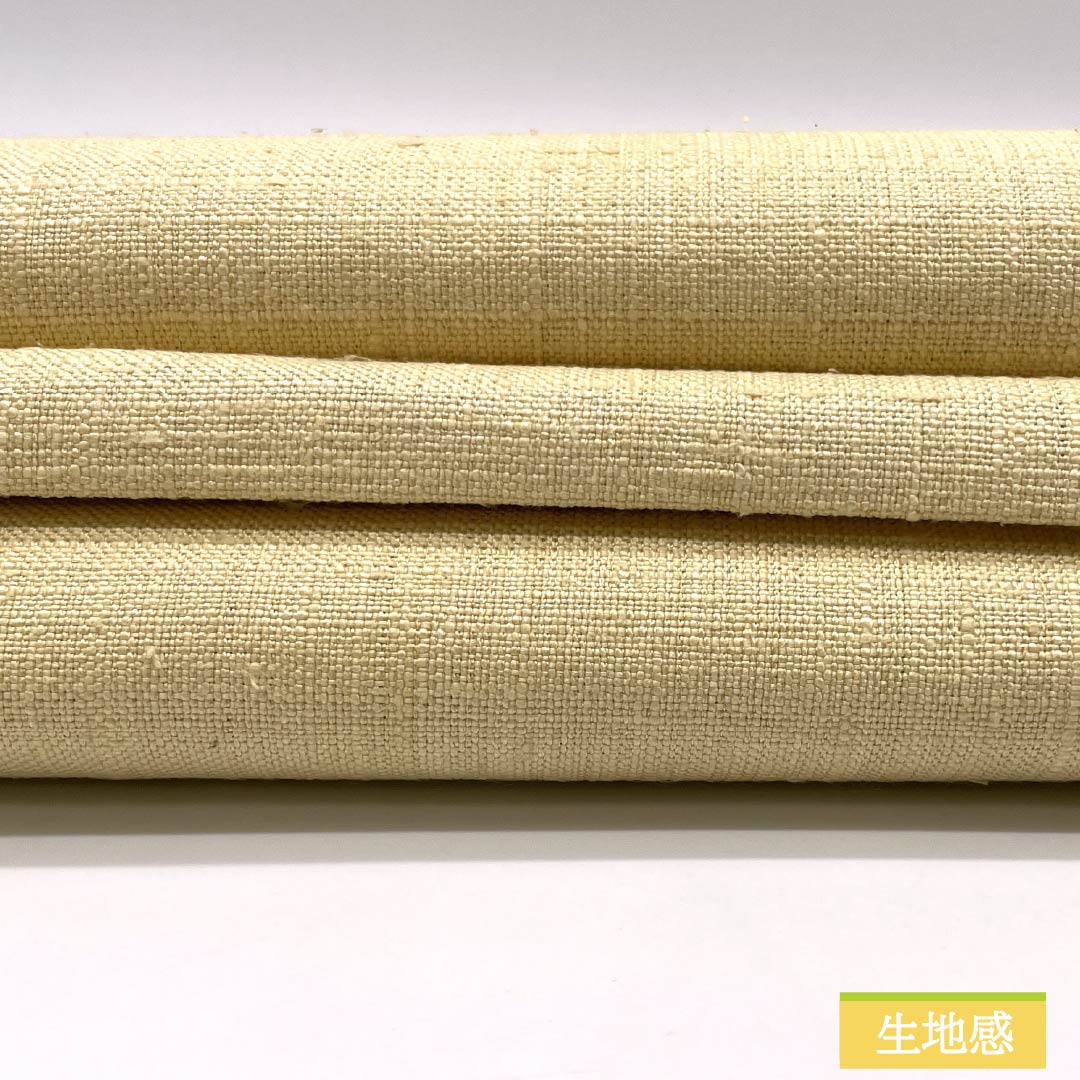 名古屋帯 魚子黄色（ぎょしこういろ） 紬地 花模様 帯丈359cm 正絹 Sランク ポイント柄 カジュアル 黄系 1124008182323 松葉仕立て