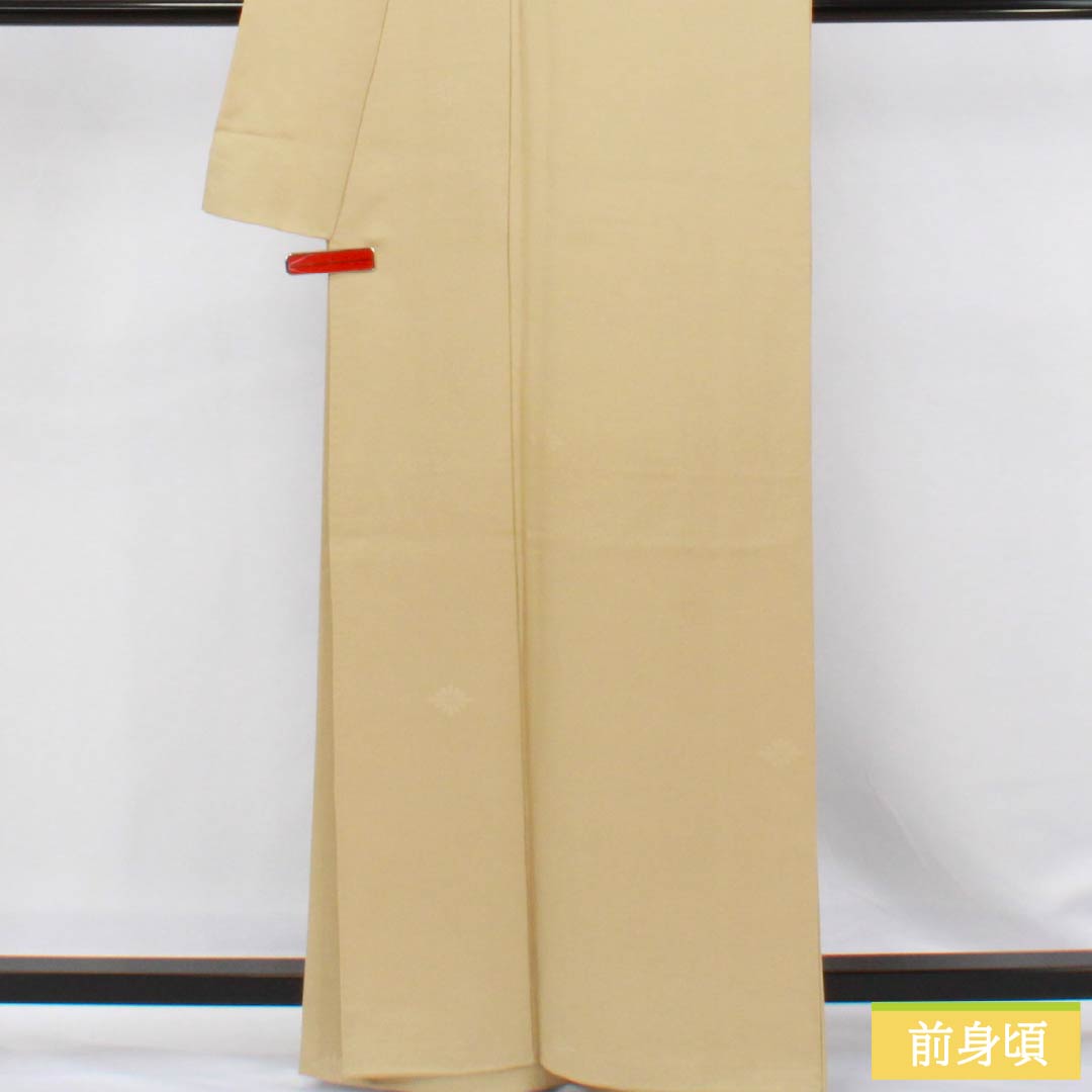 リサイクル着物】色無地 正絹 Aランク 身丈162cm 裄丈64cm 枯野色 リサイクル着物】色無地 正絹 Aランク 身丈162cm 裄丈64cm 枯野色