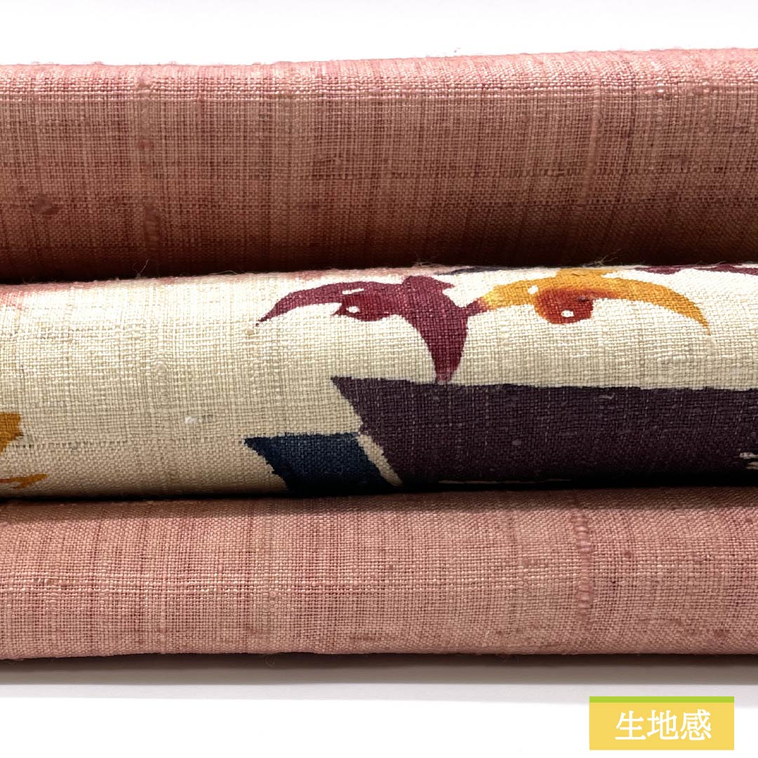 Nagoya obi, Tokiasagi-iro (light blue hawk), stencil-dyed, Toyama, bird, obi length 365cm, pure silk, A rank, point pattern, casual, pink, 1124007803313, Nagoya style