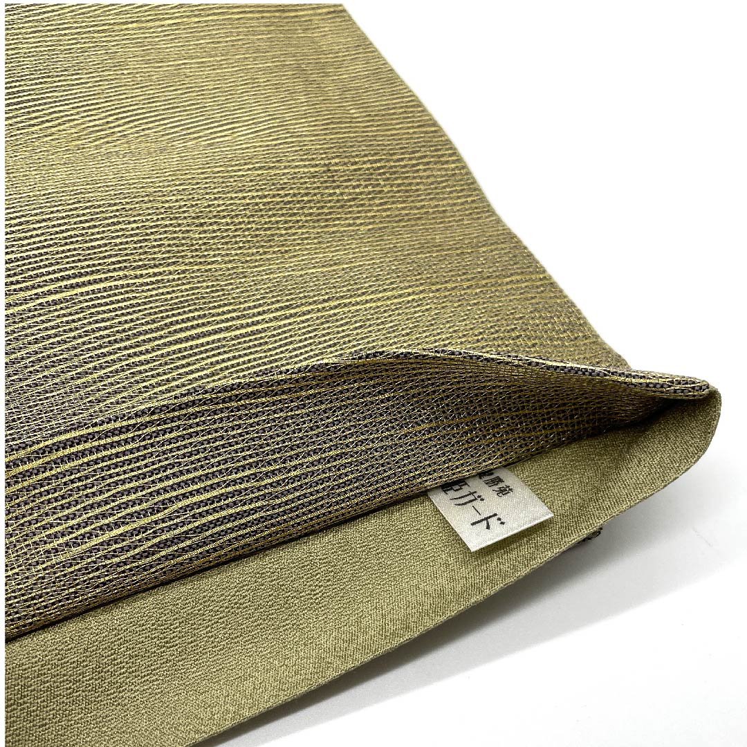 袋帯 切り嵌め 幾何学模様 帯丈446cm 正絹 Aランク 六通 セミフォーマル 銀系 1123005643322