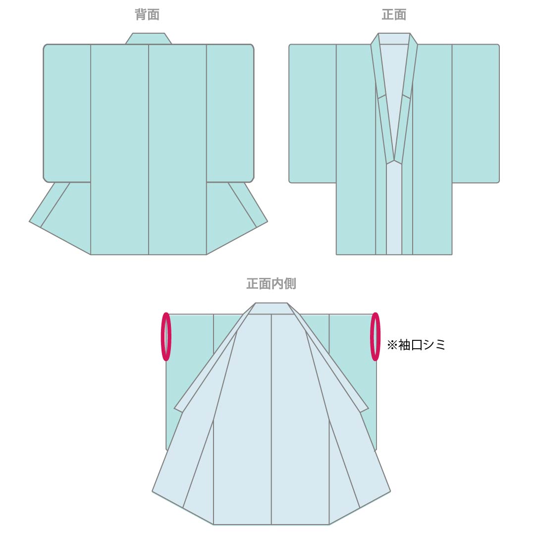 浴衣 木綿 Aランク 身丈152.5cm 裄丈66cm 染め疋田 束ね熨斗 単衣 モノトーン 1118007473227