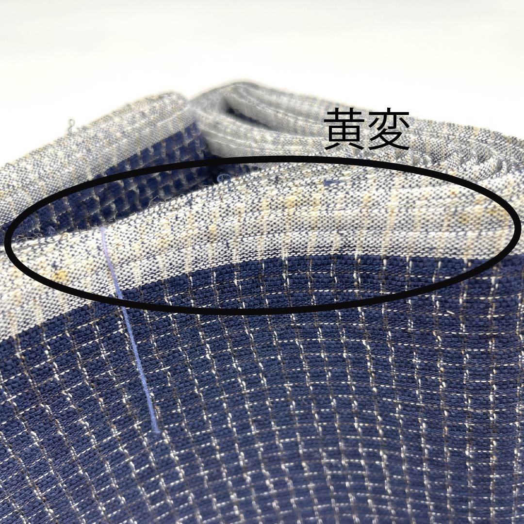 反物 浴衣 木綿 阿波しじら 重要無形文化財 正藍染 褐色（かちいろ） Sランク 紺系 1130000882918