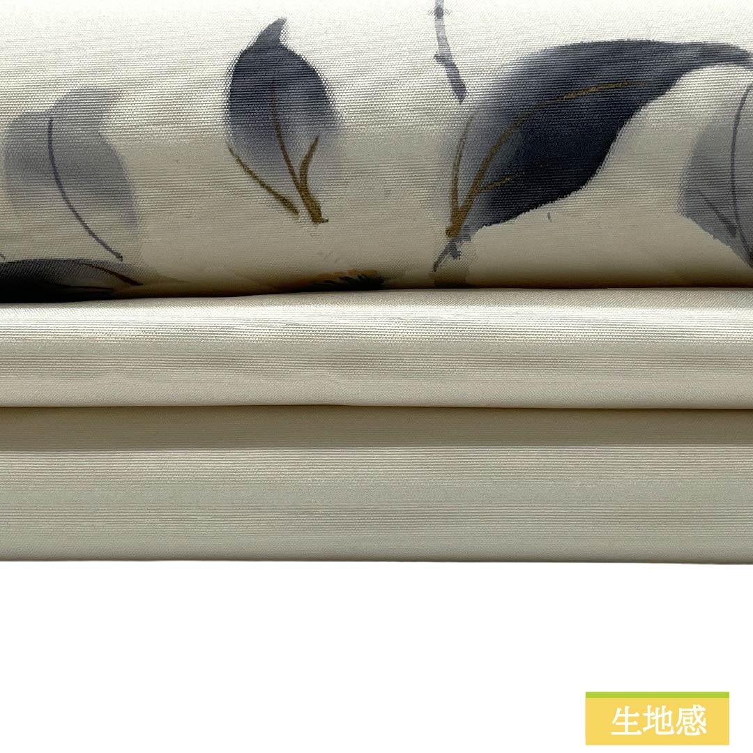 名古屋帯 正絹 Sランク 名古屋仕立て 乳白色（にゅうはくしょく） 作家物 花柄 帯丈378cm ポイント柄 カジュアル 白系 1124014532311