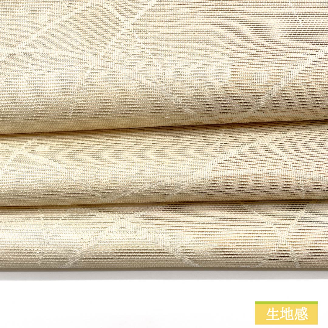 名古屋帯 正絹 生成り色（きなりいろ） 引箔 かすみ 露芝 帯丈350cm Aランク 六通 セミフォーマル クリーム系 1124008693315 名古屋仕立て