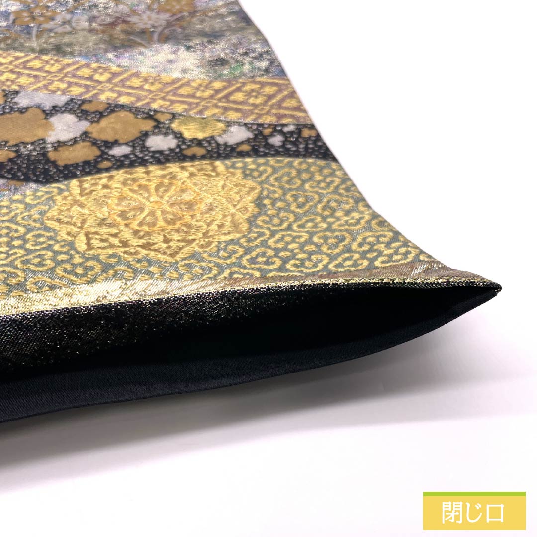 袋帯 正絹 留袖用 華文 菊菱文様 唐花 帯丈438cm Sランク 六通 フォーマル グラデーション系 1123014482399