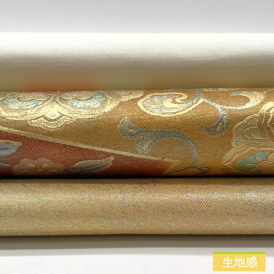名古屋帯 鳳凰 華文 唐花 帯丈362cm 正絹 Sランク ポイント柄 セミフォーマル グラデーション系 1124008882399 名古屋仕立て