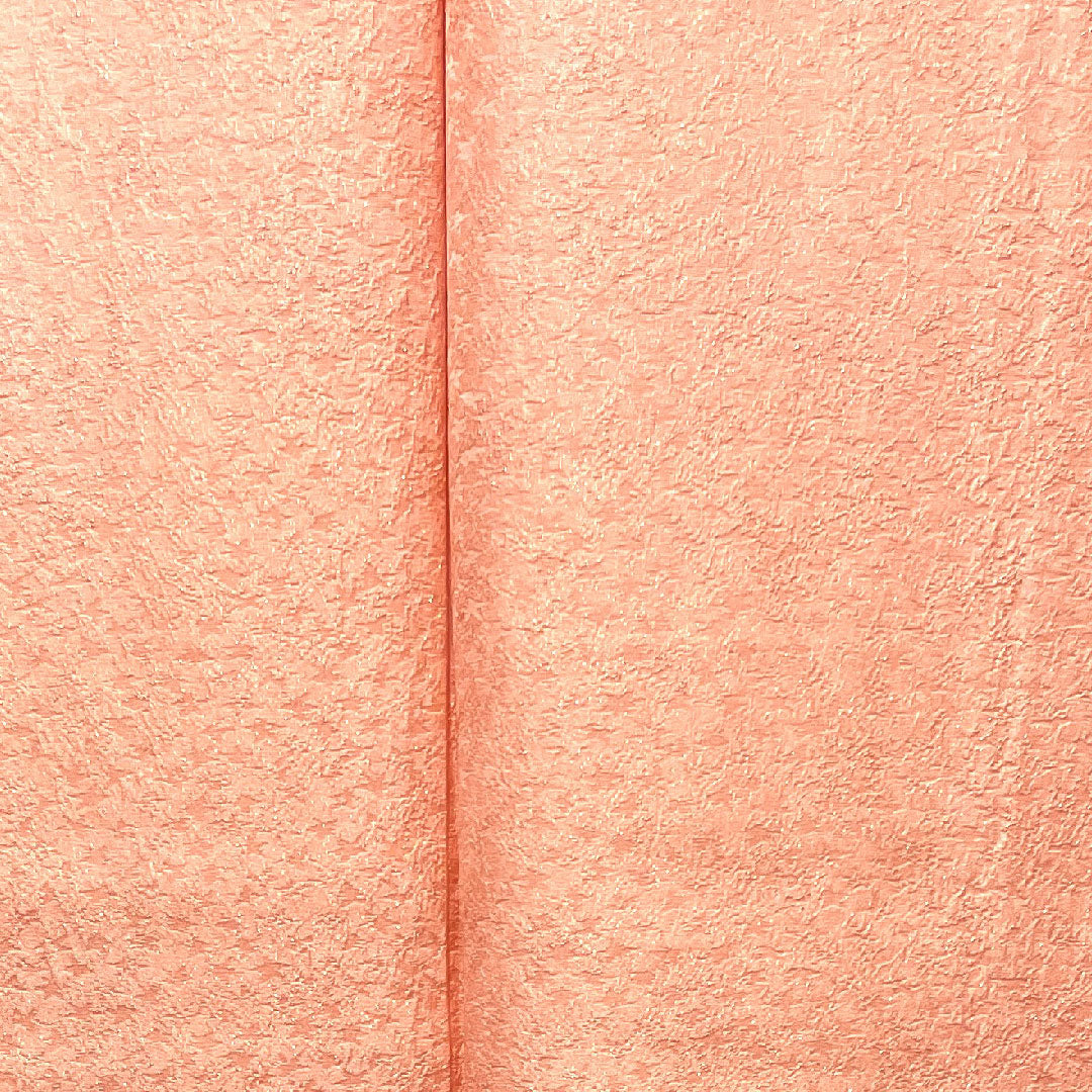 色無地 一重梅色 幾何学模様 金通し 梅鉢  身丈164.5cm 裄丈63cm 袷  正絹 Sランク ピンク系 1114000572413