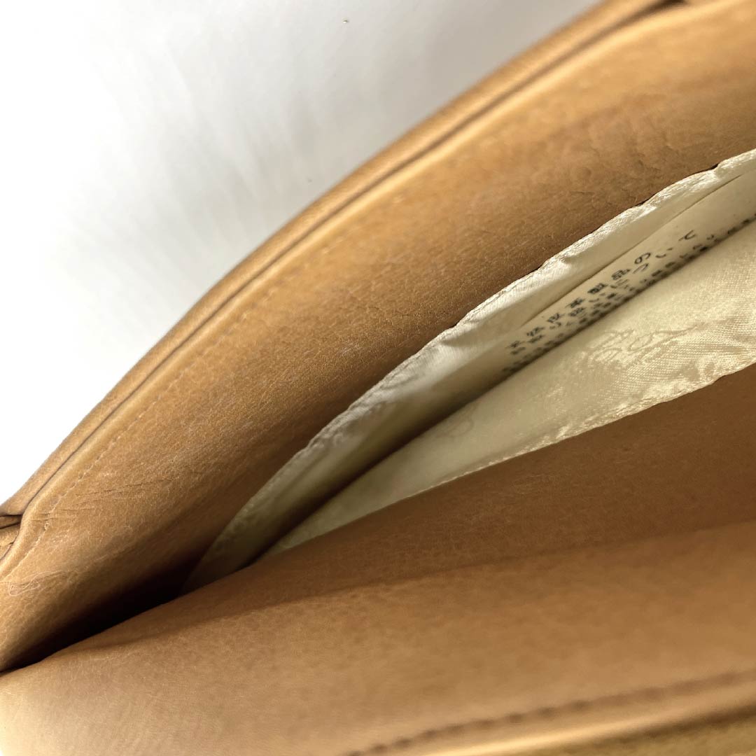 和装バック カジュアル 梅茶色（うめちゃいろ） 牛革 利休バッグ 網代 茶系 Sランク 113900047214