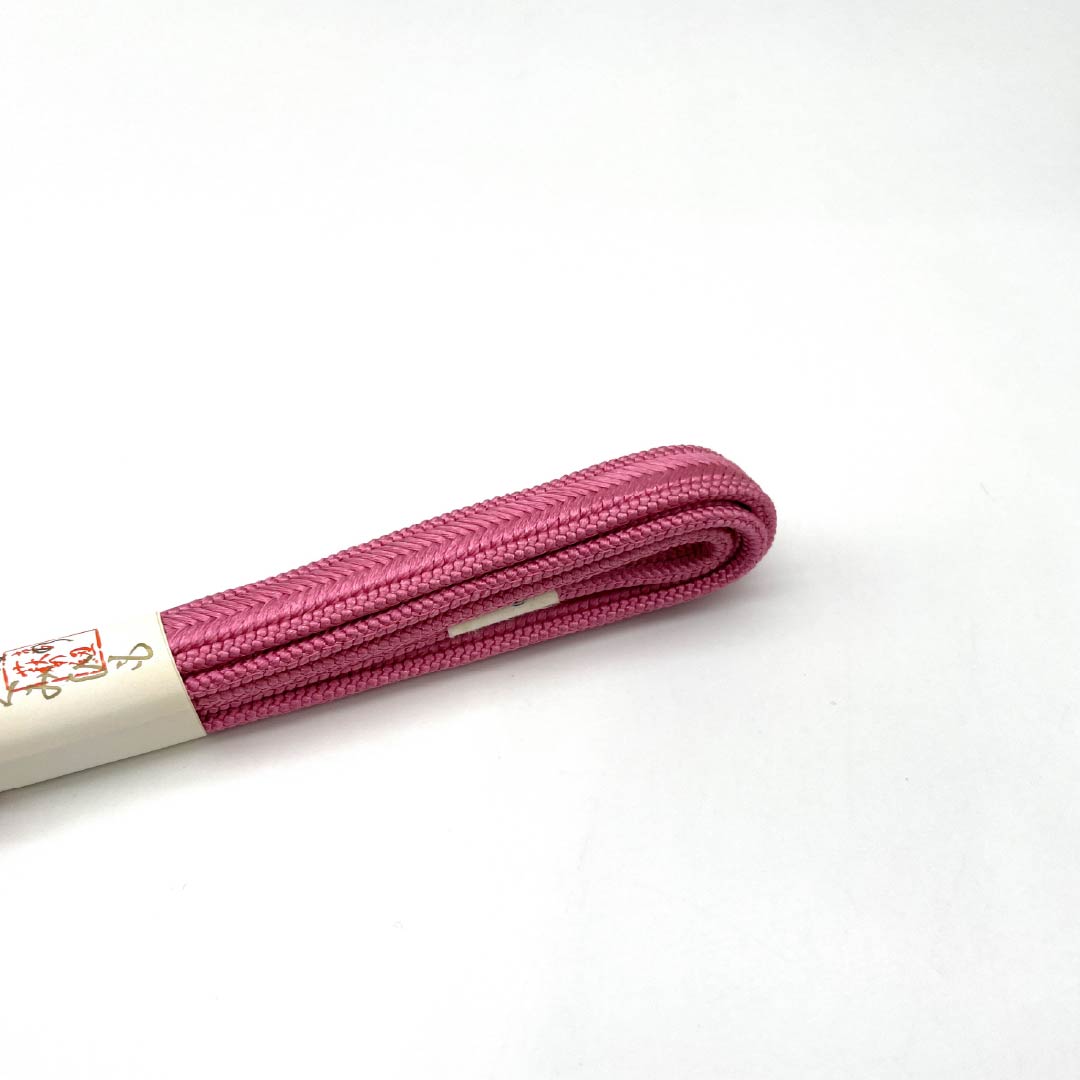 （新古品） 帯締め・帯揚げセット 正絹 NEWランク 紅鶸色（べにひわいろ） 浅紅色（あさべにいろ） ぼかし 長さ約164cm 幅約1.6cm カジュアル ピンク系 1141000231313