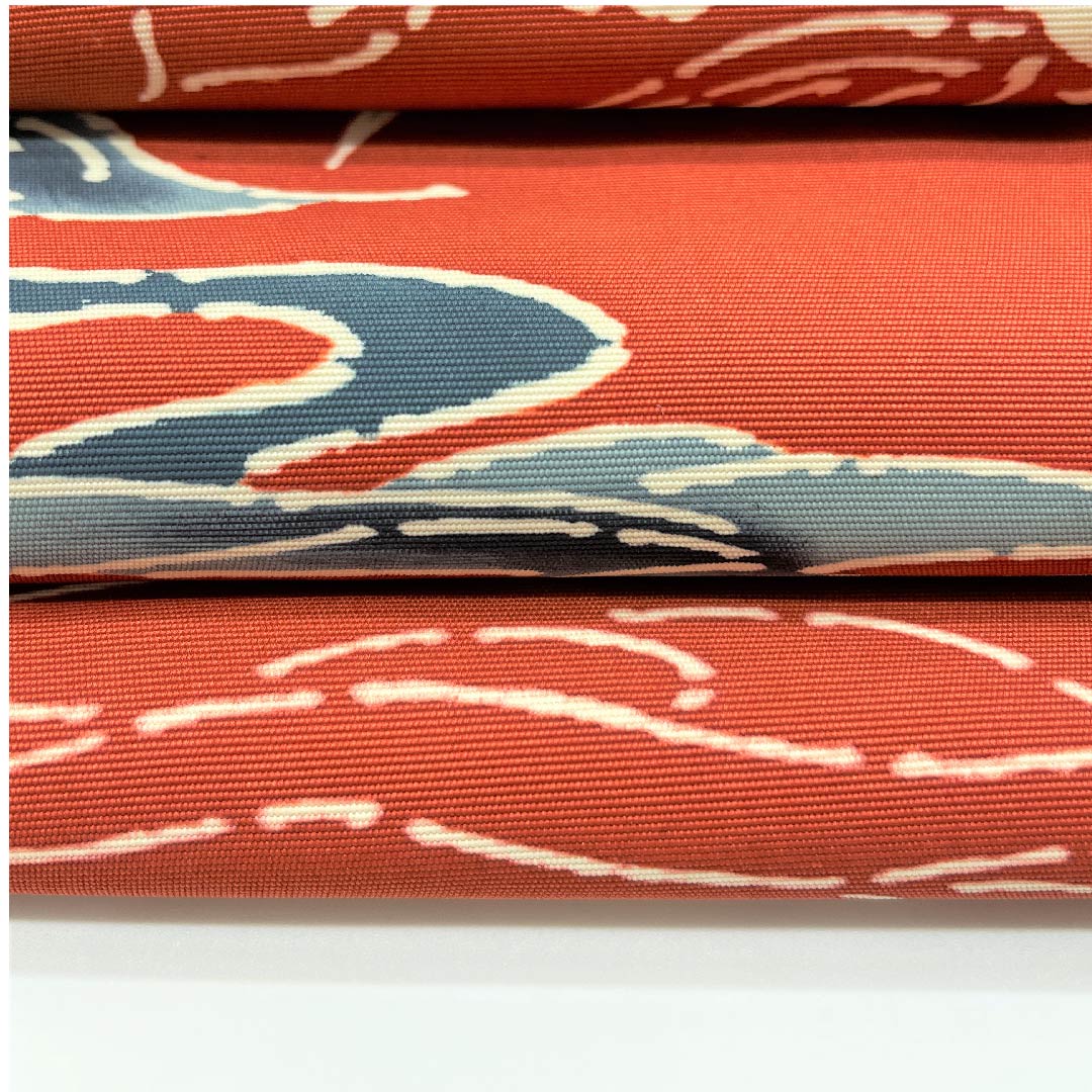 名古屋帯 紅鳶色 蝶 草花模様 帯丈349.5cm 正絹 Bランク 全通 カジュアル 朱系 1124003024316  名古屋仕立て