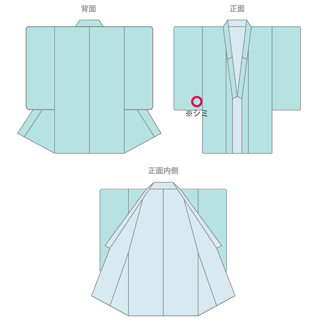浴衣 木綿 Aランク 身丈165.5cm 裄丈67.5cm 夏虫色（なつむしいろ） 蔦ぶどう 単衣 緑系 1118007203519
