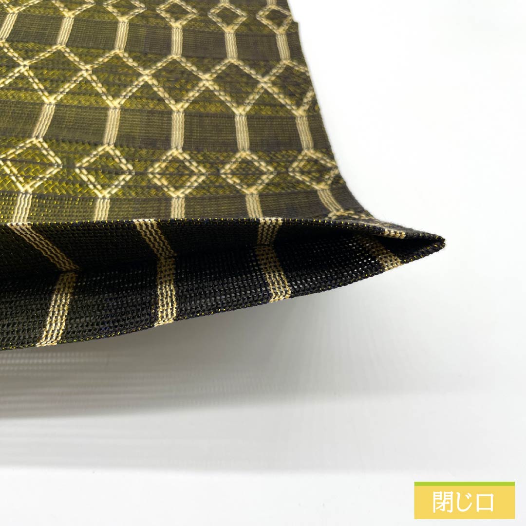 袋帯 正絹 組織り 幾何学模様 菱模様 帯丈442cm Sランク ポイント柄 カジュアル グラデーション系 1123013102399