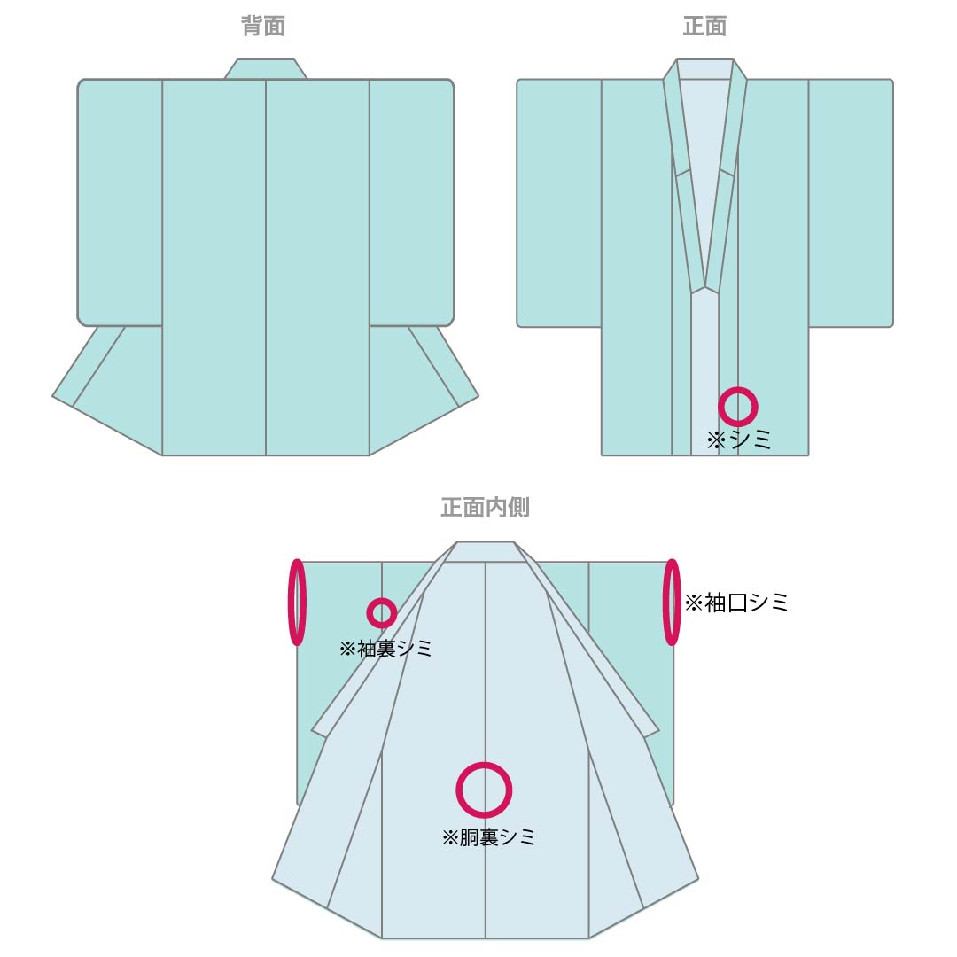 色無地 正絹 Aランク 身丈171.5cm 裄丈67.5cm 蒼黒色（そうこくいろ） ちりめん地 素無地 袷 緑系 1114003033619