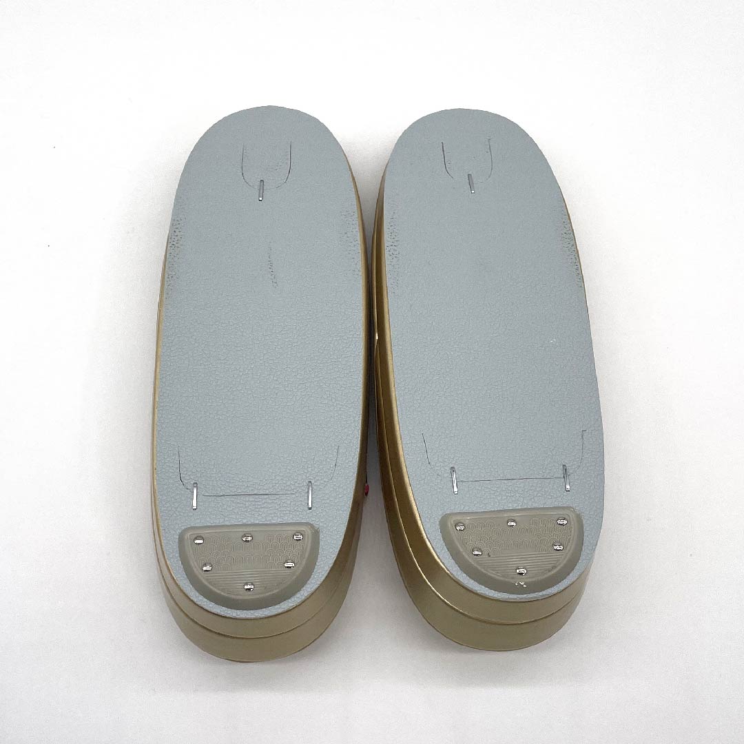 (New old stock) Formal sandal and bag set, black, unused, for furisode, small cherry blossom, size L, black, rank S, 1133000052410