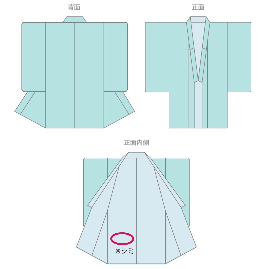 メンズ襦袢 正絹 Sランク 身丈142.5cm 裄丈72.5cm 薄鼠色（うすねずいろ） 横段 しけ引き染め 袷 グレー系 1140000942422